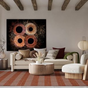 Déco murale photo d'iris